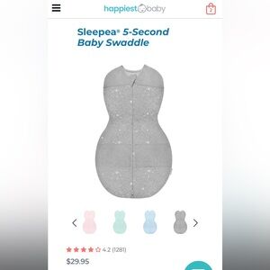 Happiest Baby sleepea 5-second baby swaddle